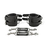 Наручники чоловічі Art of Sex — Handcuffs Dragons man з екошкіри, колір чорний, фото 3