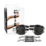 Наручники чоловічі Art of Sex — Handcuffs Dragons man з екошкіри, колір чорний, фото 4