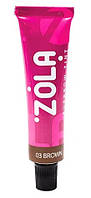Фарба для брів Zola 03 Brown 15 мл