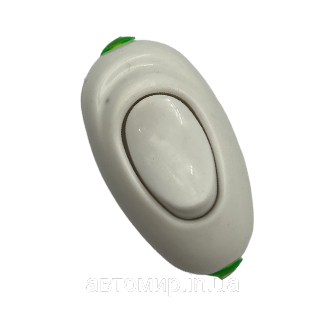 Вимикач бочонок для бра білого кольору 12-220В овальної форми FL-829453, фото 1