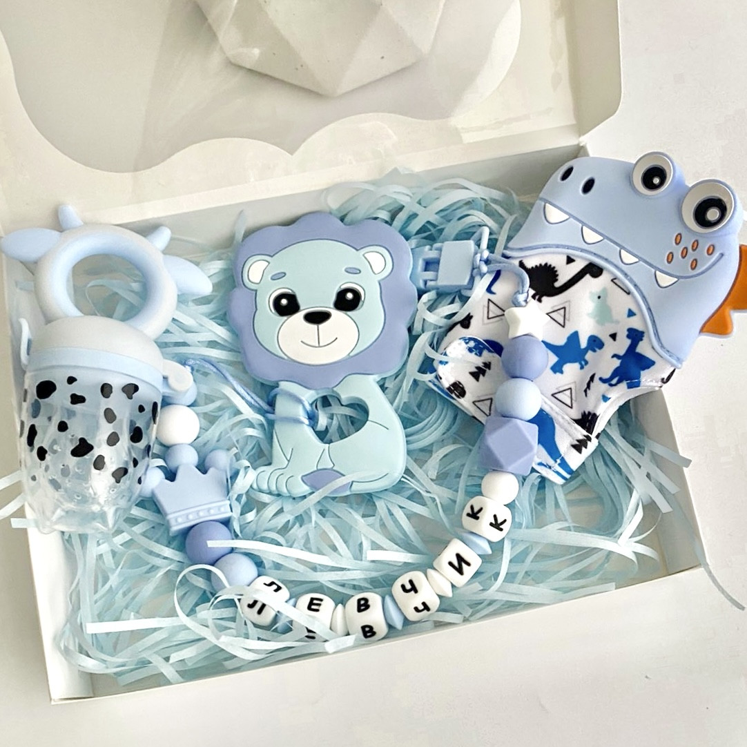 Подарунок на хрестини для хлопчика з іменкою гризунок Лев на виписку, півроку, фото 1