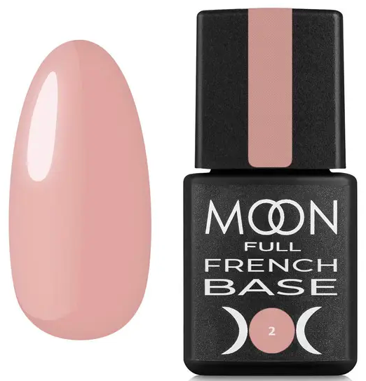 База камуфлювальна Moon Full French Base (бежевий, емаль) No 2 8 мл, фото 1