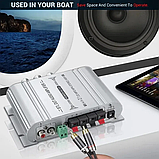 Підсилювач потужності + сабвуфер. ST-838. AUX, 2*20+40W, RMS. Аудіо,12 V-силів, фото 6