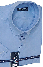 Теніска чоловіча батальна Passero vk-0105 однотонна класична Туреччина ошатна стильна короткий рукав 3XL, фото 2