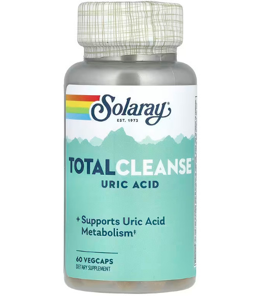 Харчова добавка Solaray Total Cleanse Uric Acid 60 Caps