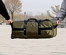 Сумка-рюкзак тактична на колесах 80л Олива Solve KT6003801, фото 7