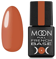 Moon Full French Base (бежевий темний, емаль) No 4 8 мл