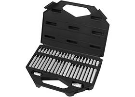 Набір біт HEX, TORX, SPLINE, хвостовик-шестигранник 1/2",CrV, 42шт MATRIX
