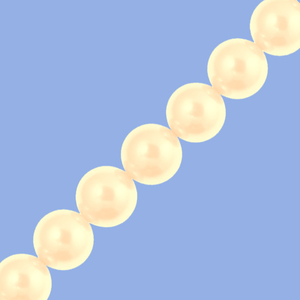 Намистини 10 мм 80 см Скляні під Перли для Біжутерії, Светло Персиковий Перламутрові тон 41, Фурнітура для Прикрас, фото 1