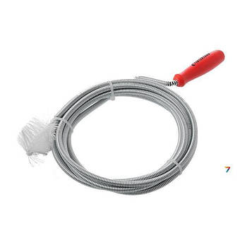 Трос для чищення труб 6мм*3м, накінечник: рифлена дріт INTERTOOL HP-1005