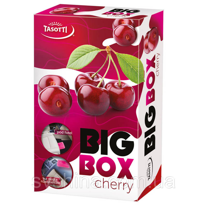 Ароматизатор під сидіння Tasotti Big Box Cherry (Вишня) 58g