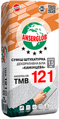 Декоративна штукатурка (баранчик 2,0мм) біла Anserglob TMB-121, 25кг