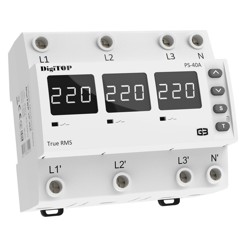 Електронний перемикач фаз DigiTOP PS-40A M6W