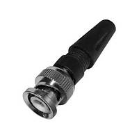 Штекер BNC під кабель, пластиковий