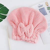 Рушник для сушки волосся one size рожевий