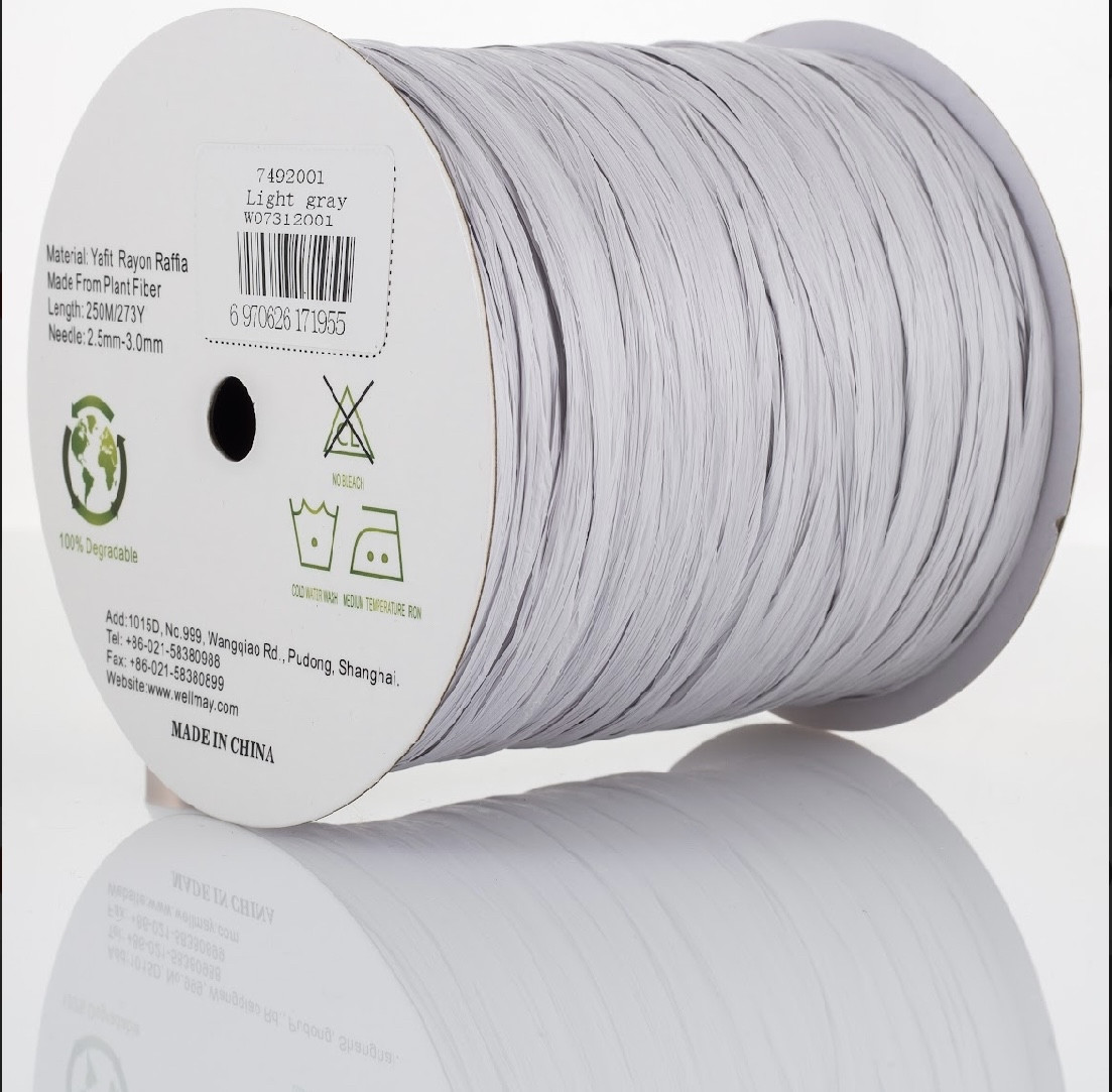 Рафія 120А Light gray, фото 1