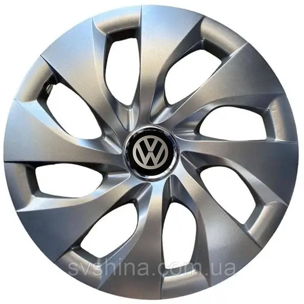Автомобільні модельні ковпаки R16 SJS Volkswagen 416 4шт, сріблясті