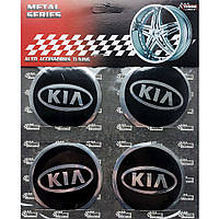 Наклейки на диски/ковпаки Kia 60мм 4шт чорний
