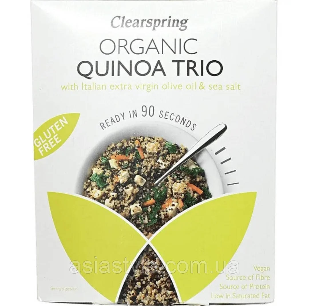 Киноа ClearSpring organic trio, Gluten Free, 250г
