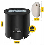 Круглий каркасний басейн "Ice Bath Spa" для крижаної ванни 80 х 80 см, фото 10