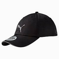 Кепка Puma Unisex Running Cap III 052911 01 (чорна, поліестер, з регулятором, спортивна, логотип пума)
