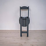 Високий дерев'яний складний стілець зі спинкою для кафе барів балконів Вільха 63 см, фото 7