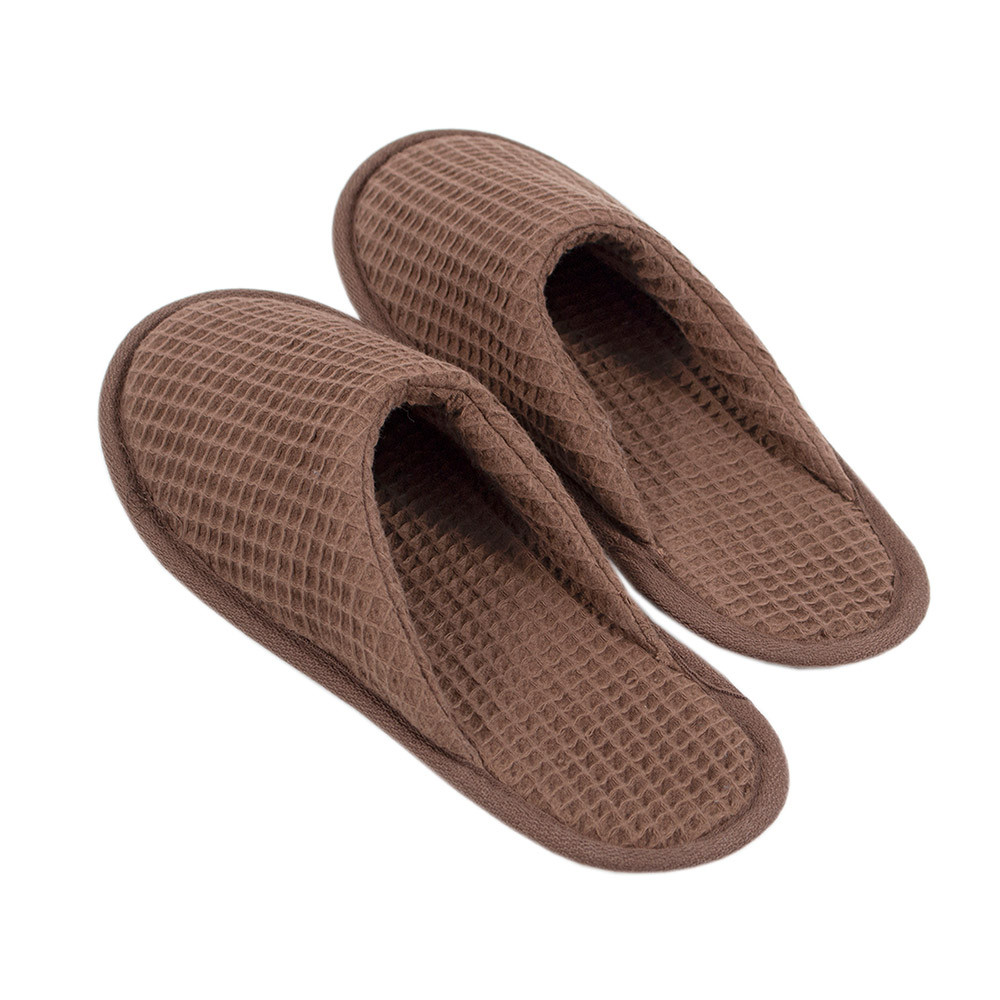 Тапочки Lotus Home - Waffle brown коричневий оптом, фото 1
