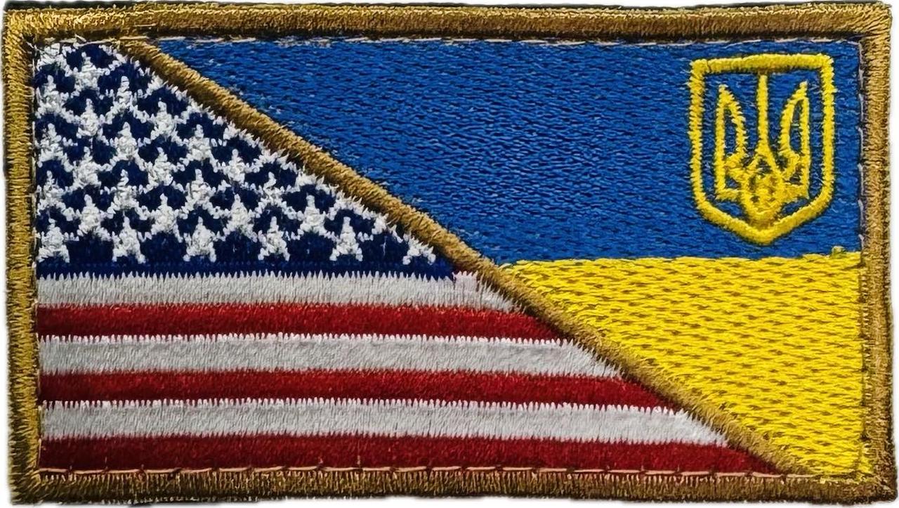 Прапорець Україна - США