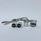 Захисні ковпачки на ніпеля Daewoo + ключик-брелок у подарунок! Колір хром, фото 4