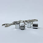 Захисні ковпачки на ніпеля Volkswagen + ключик-брелок у подарунок! Колір хром, фото 2