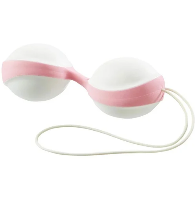 Вагінальні кульки Amor Gym Balls white-pink, фото 1