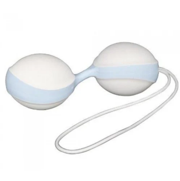 Вагінальні кульки Amor Gym Balls white-blue, фото 1