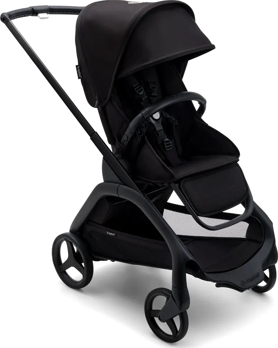 BUGABOO - Коляска прогулянкова DRAGONFLY, BLACK/MIDNIGHTBLACK, чорне шассі/чорний текстиль, фото 1