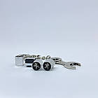 Захисні ковпачки на ніпеля Peugeot + ключик-брелок у подарунок! Колір хром, фото 2