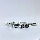 Захисні ковпачки на ніпеля Peugeot + ключик-брелок у подарунок! Колір хром, фото 3