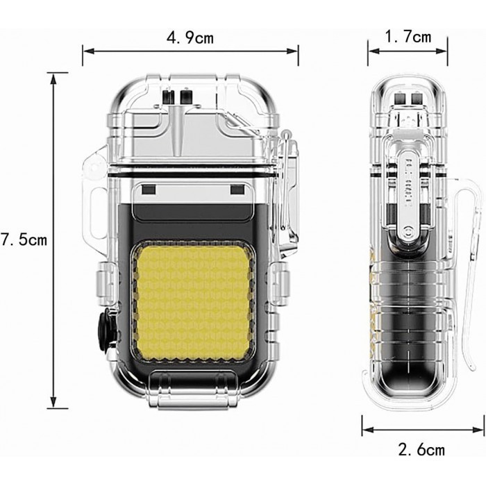 Запальничка спіральна USB та Led ліхтарик