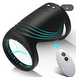 Ерекційна насадка DoubleSexyTube з вібрацією, акумулятором та пультом керування, фото 2