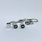 Захисні ковпачки на ніпеля Hyundai + ключик-брелок у подарунок! Колір хром, фото 2