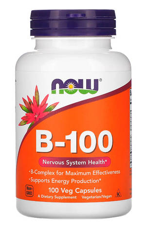 Вітаміни групи B Now Foods B-100 100 капс США, фото 1