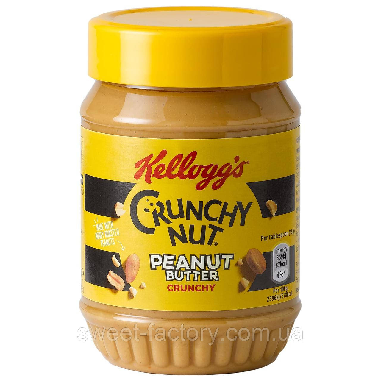 Арахісова паста Kellogg's Crunchy Nut Peanut Butter 340g, фото 1