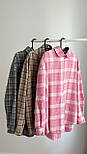 Молодіжна сорочка в клітинку вільного фасону (р. 42-46) 6131067, фото 10