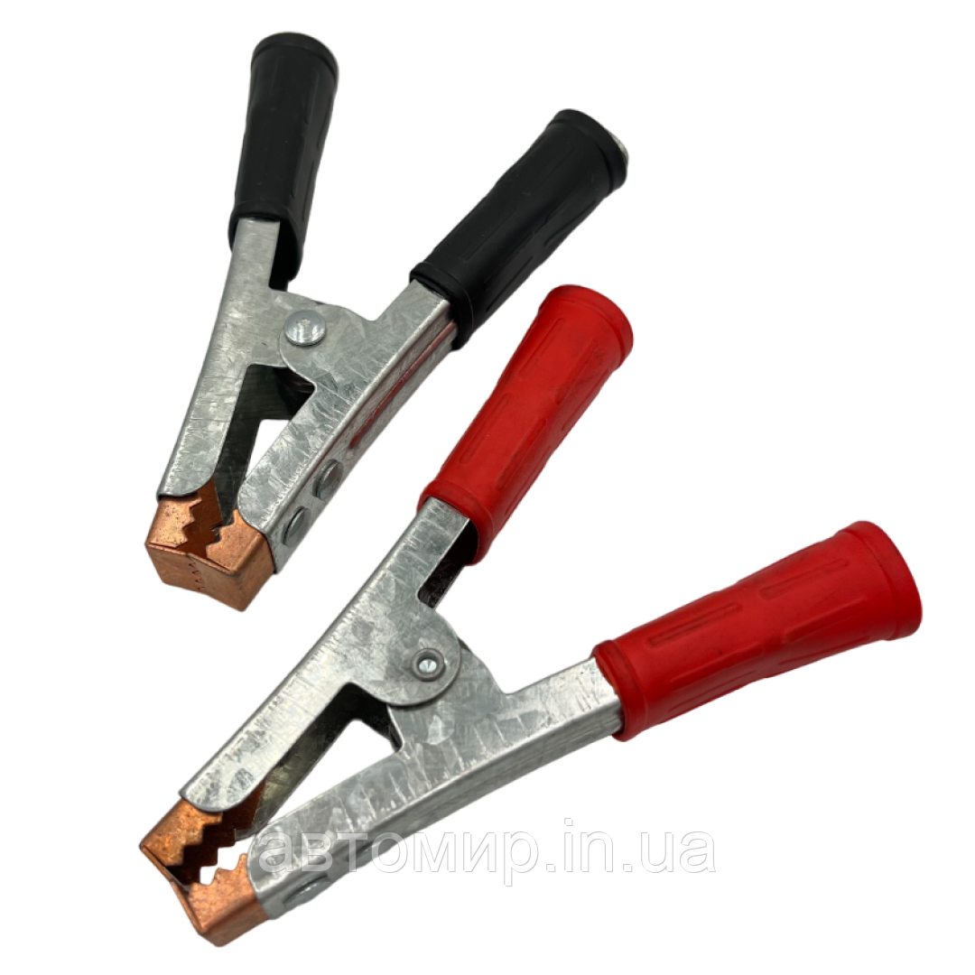 Автомобільні крокодили затискача акумуляторні 200А 14.5 см (2шт), фото 1