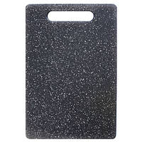 Дошка обробна пластикова 19*29 см "Мармур" чорна