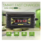 Зарядний пристрій для автомобільного акумулятора Suoer 6A 12V (SON-1206D) для гелевих, олив'яно-кислотних
