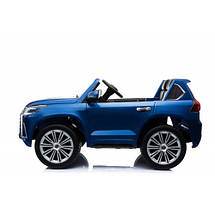 Електромобіль Lexus дитячий (2 мотори по 35W, акум 12V10AH, MP3, USB, SD, фарбований) LX570 Синій, фото 3