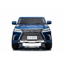 Електромобіль Lexus дитячий (2 мотори по 35W, акум 12V10AH, MP3, USB, SD, фарбований) LX570 Синій, фото 4
