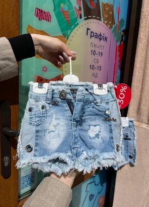 Джинсові шортики для дівчаток (YOLA.BABY.SHOP), фото 3