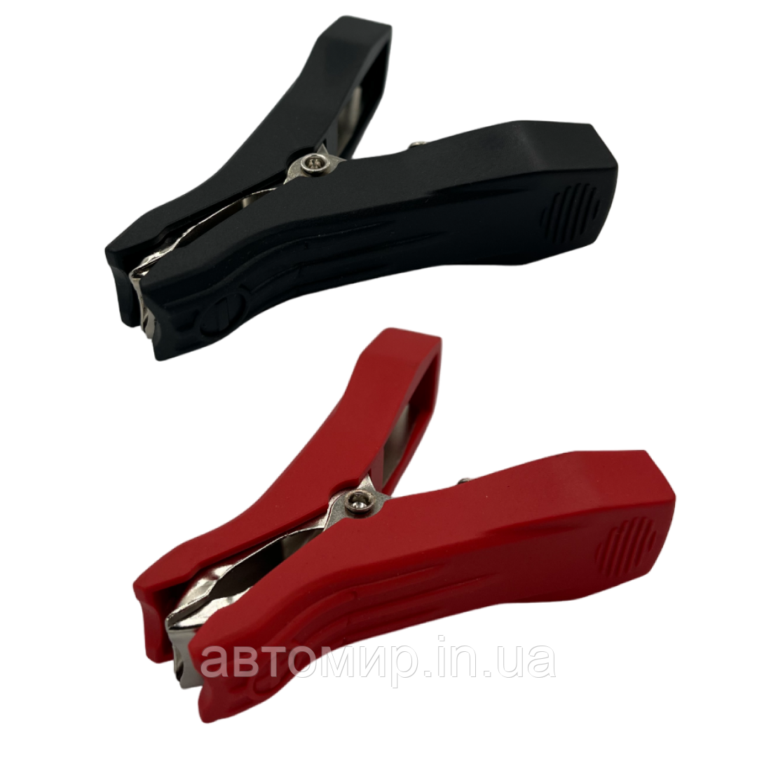Автомобільні крокодили затискача акумуляторні 50А 7.5 см (2шт), фото 1