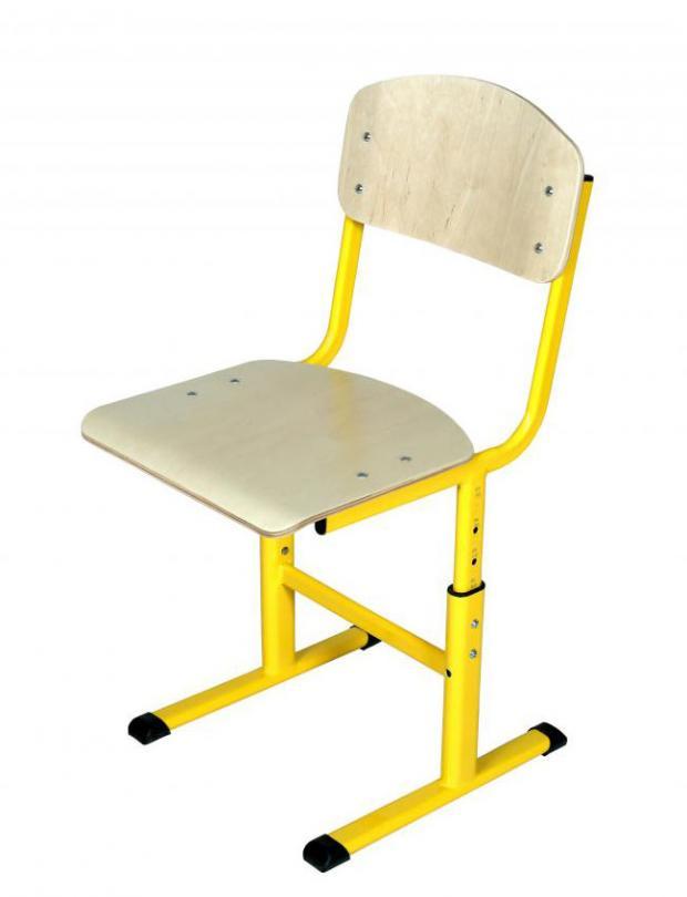 Стілець Т-подібний на плоскоовальній трубі, регульований №4-7