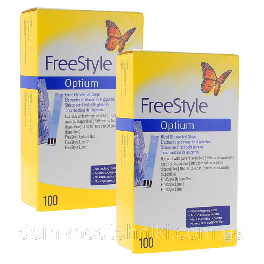 Набір Тест-смужок "Freestyle Optium" 2 уп. (200 шт.)